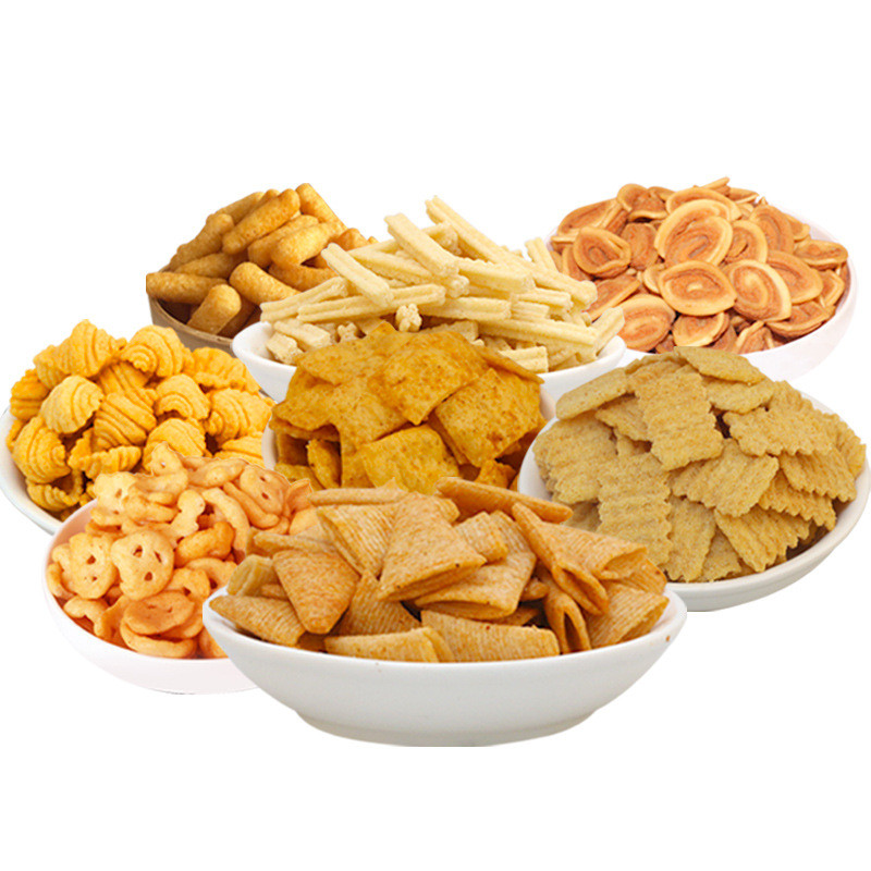 Snack Wholesale Manufacturer Bulk Puff Snacks Crispy Corn Chips with Corn Flakes KTV Bar Hot Pot Sna