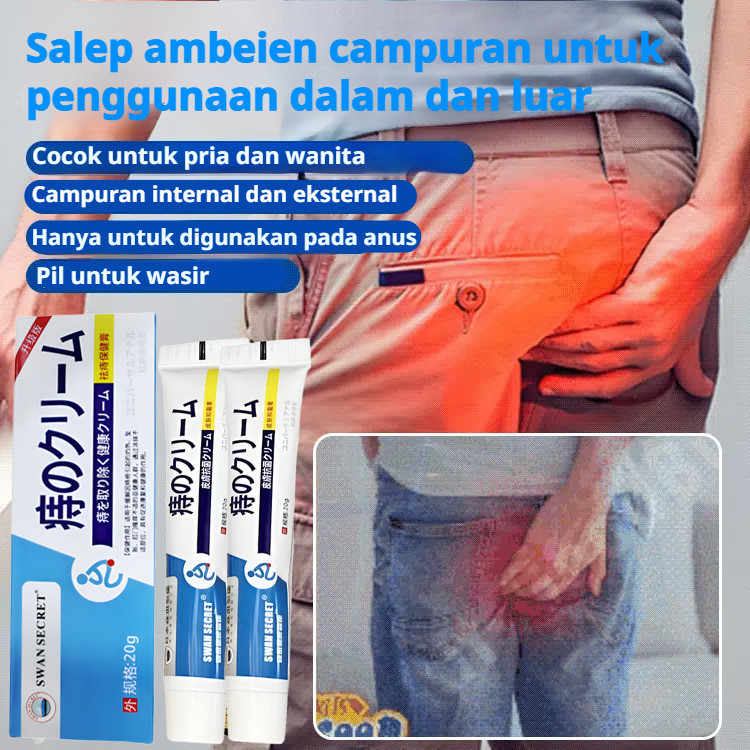 Pengiriman Cepat 24 Jam Obat wasir Salep wasir/Krim Wasir Krim Wasir Alkali untuk semua jenis wasir 