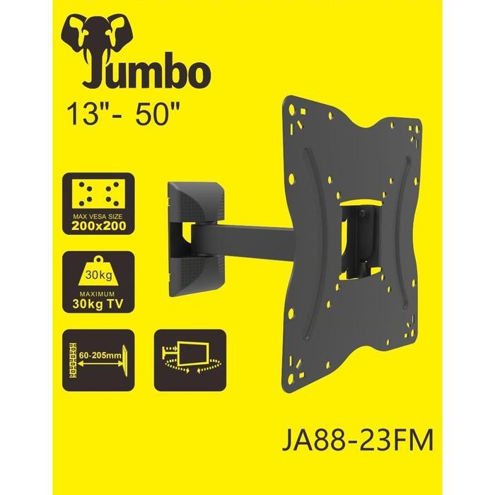 JUMBO Bracket TV LED Bracket Gantung Monitor Ukuran 13 - 50 Inch - Hitam