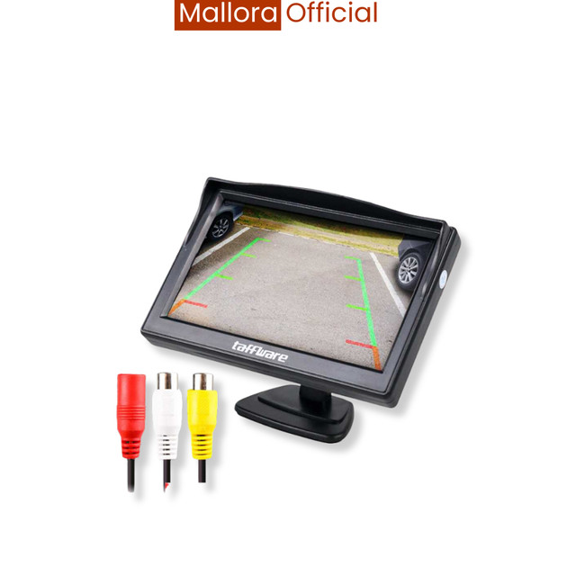 Monitor Parkir Mobil LCD 5 Inch untuk Kamera Mundur dan Navigasi