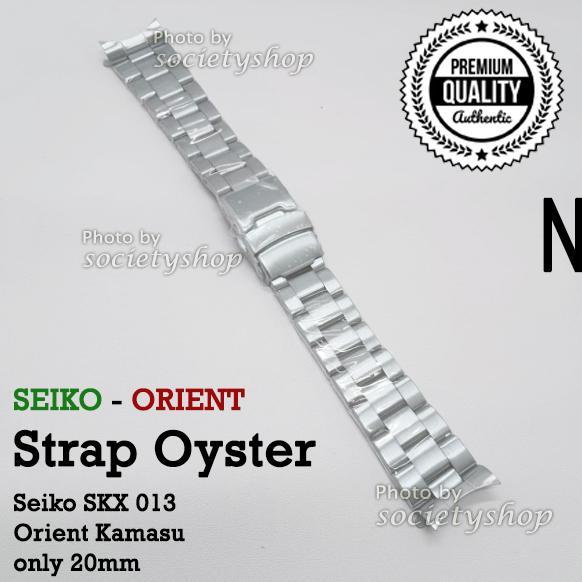 Jubilee STRAP Rantai Jam Tangan Seiko 013 skx13 Watch 20mm tali 20 - Oyster, Polos