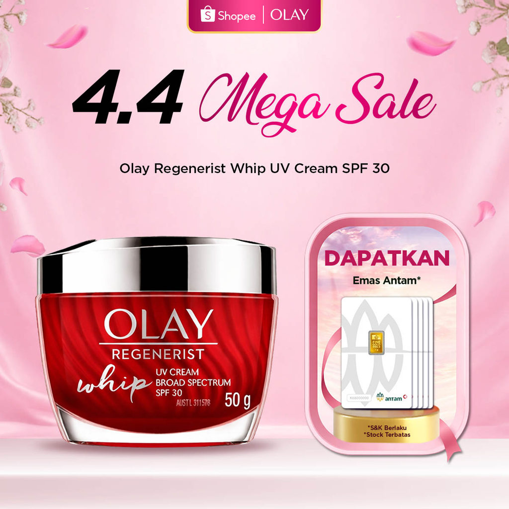 Olay Regenerist Whip UV SPF30 Niacinamide Day Cream Skincare Antiaging 50gr