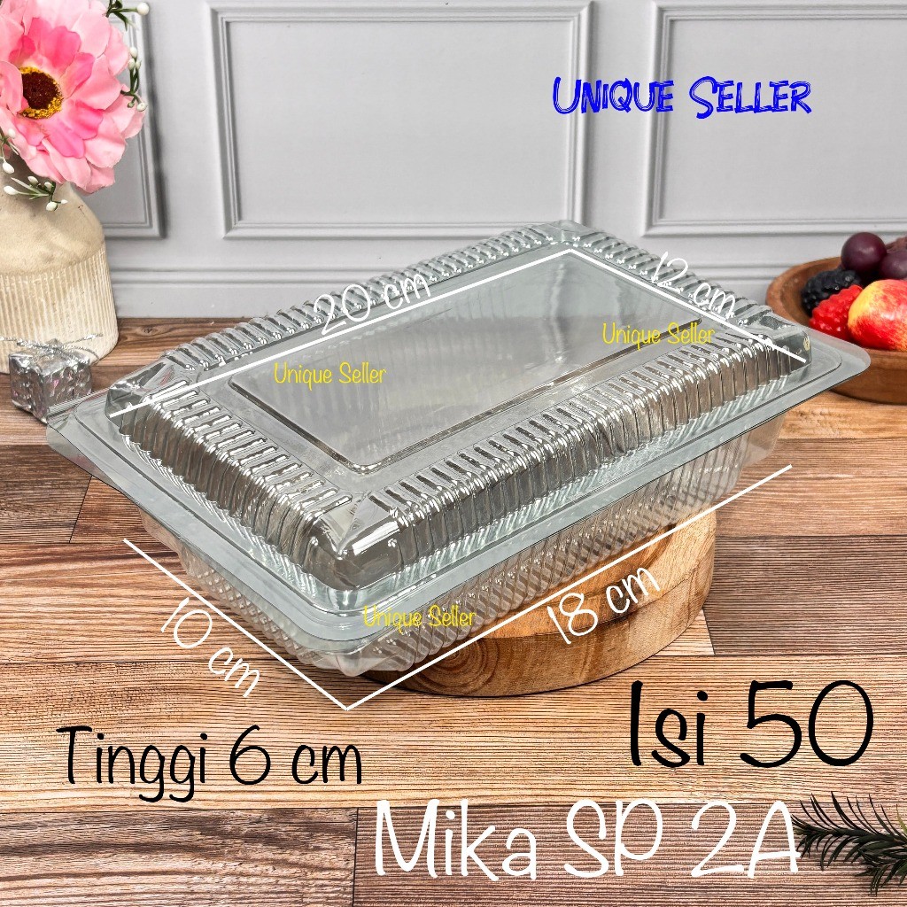[isi50] Mika 2A SP 2 A Uk 20x12x6 cm Mika Nasi Ayam Goreng Nasi Kuning Campur Daging Bakmi Bihun Kwe
