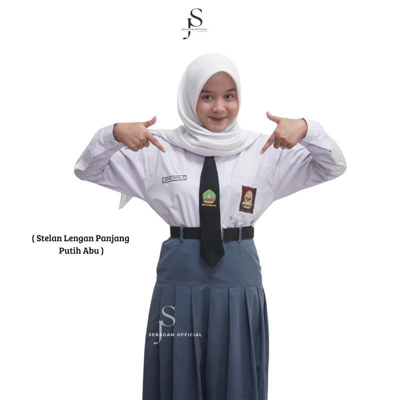 Stelan Seragam Sekolah Anak Perempuan - 1 Set Lengan Panjang Sma - Seragam Sma