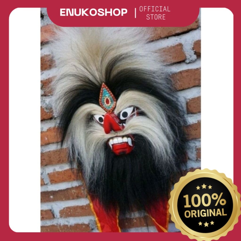 TOPENG BUJANG GANONG / Topeng Ganongan Jathilan / Bujang Ganong High Quality / Ganongan Rambut Sinte