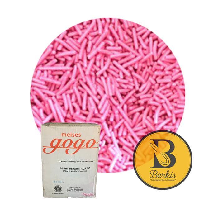 Meses Gogo Pink 500 Gr Repack ; Meises Mesyes Warna