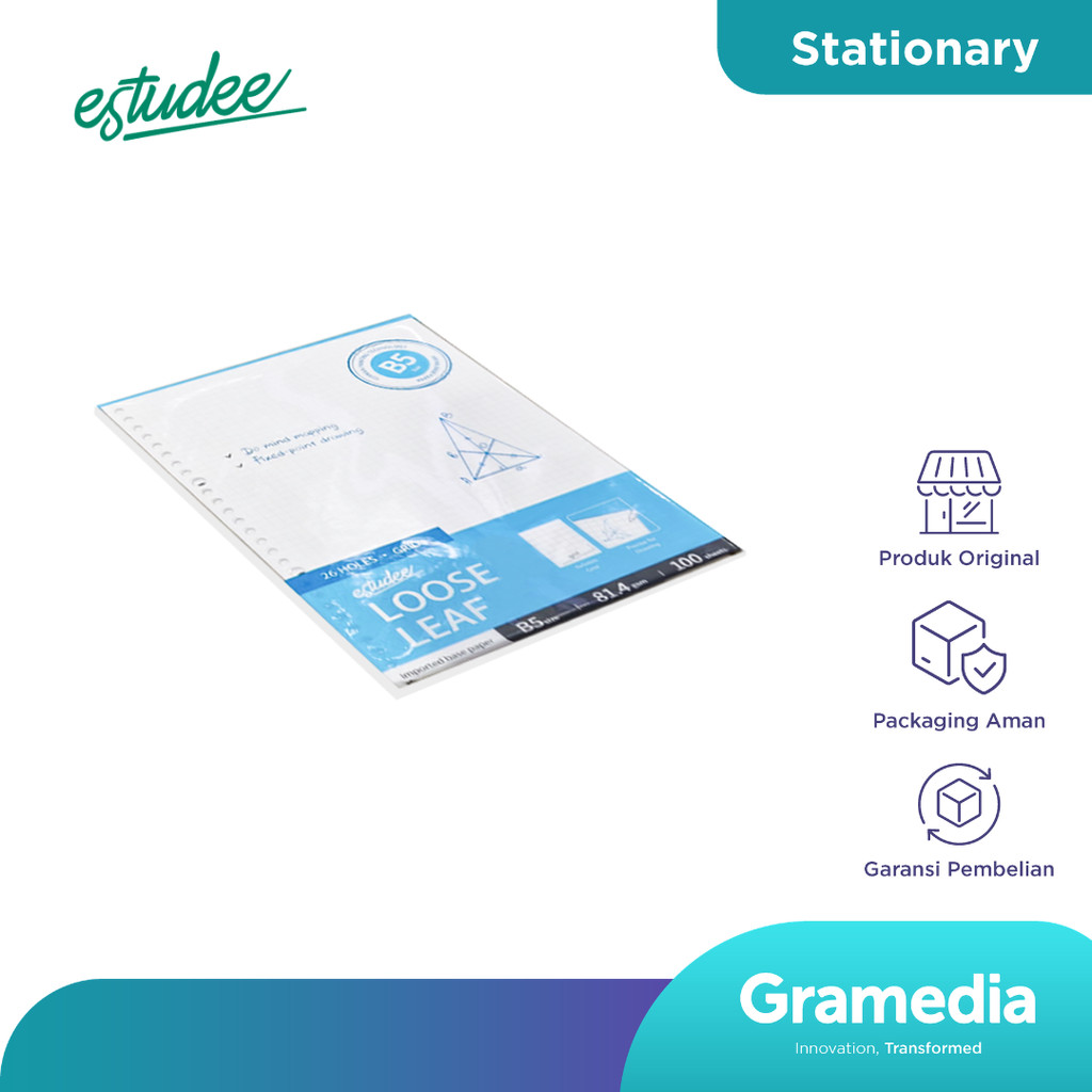 Estudee Loose Leaf Premium - Grid B5 100Sht