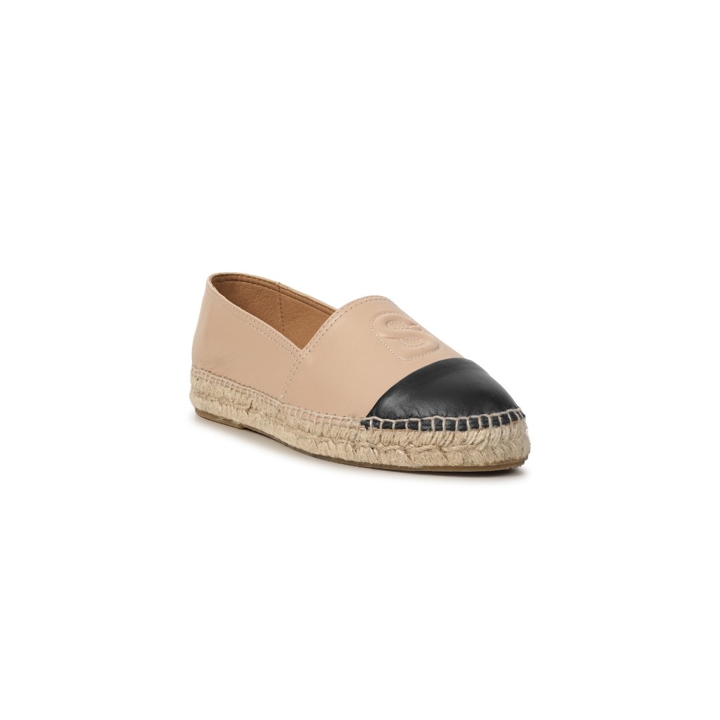 Buttonscarves Gina Espadrilles - Beige/Black