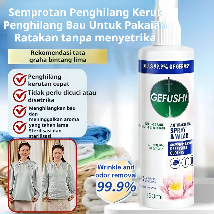 [Solusi Pakaian Wangi Dan Rapi Saat Darurat]  Semprotan Pakaian Untuk Aktivitas Padat | Penghilang B
