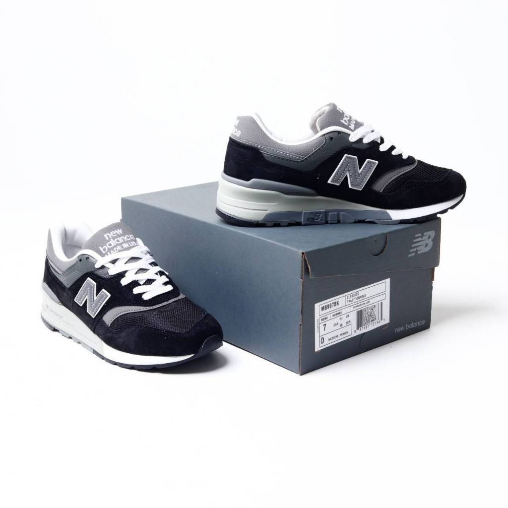 Sepatu  New Balance M997BK Black Grey - NB 997