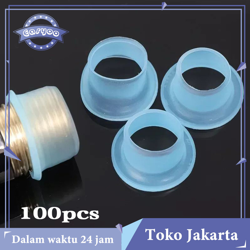 Karet Silikon Seal Kran 100pcs Pengganti Seal Tape Kran Air Anti Bocor Gasket Rubber Kran