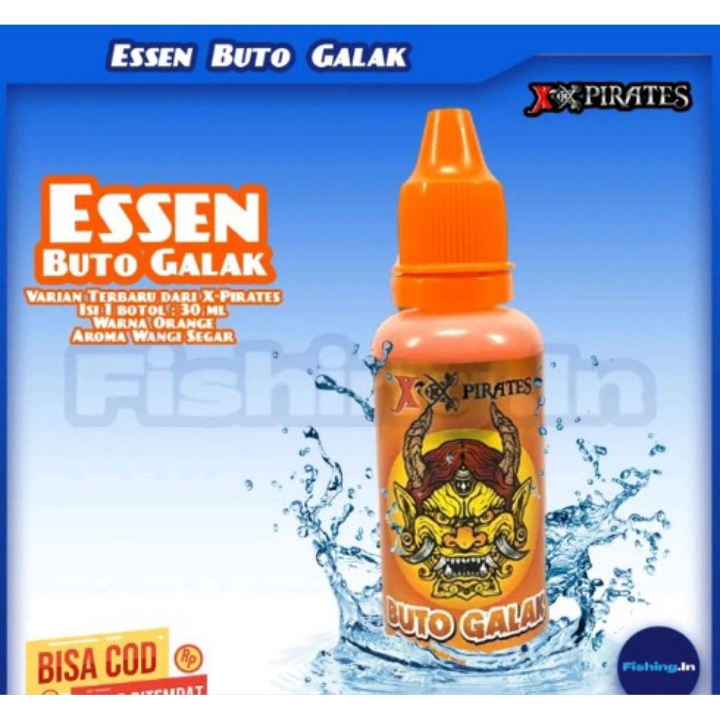 Essen Buto Ijo X-Pirates 30ml - Aroma Kweni, Asli Solo, Efektif untuk Umpan Ikan Nila