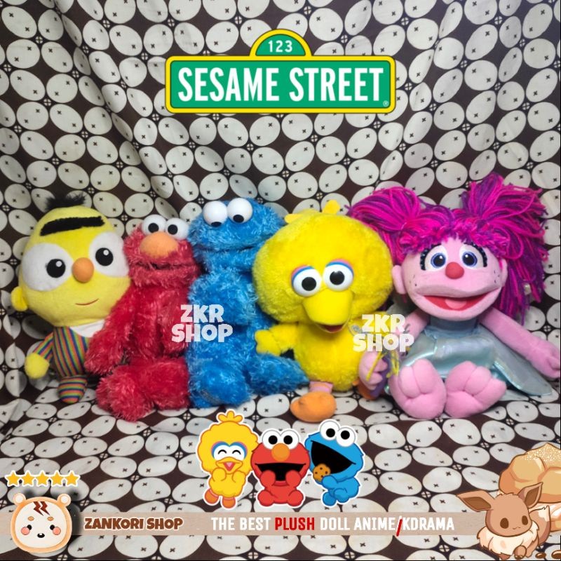 MAGELJAYA BONEKA, GANCI & ELEKTRIK ELMO ORIGINAL SESAME STREET(BigBird, Cookie Monster, Ernie, Abby,