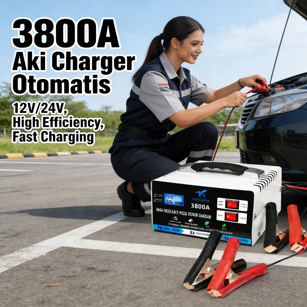 Aki Charger 3800A Mobil Otomatis 24V/12V Aki
