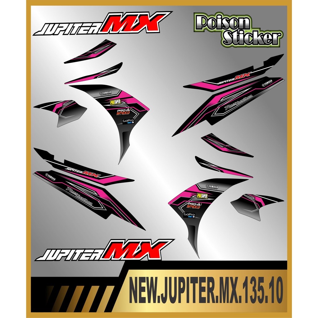 STRIPING STICKER JUPITER MX 135 NEW STIKER JUPITER MX 135 NEW STICKER LIS LIST YAMAHA JUPITER MX 135