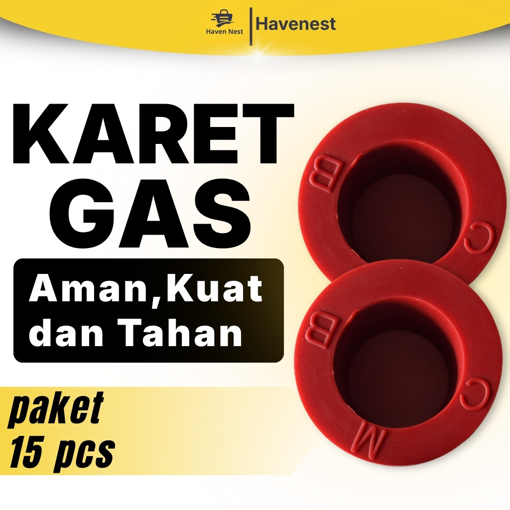 ( 15 PCS ) Karet Gas Tabung 3kg 12kg Karet Pengaman Seal Tabung Gas Elpiji SNI
