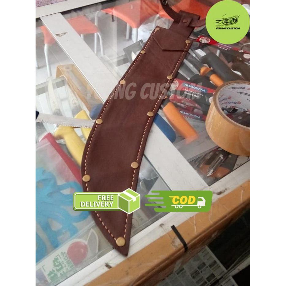 Sarung kulit asli pisau victorinox tramontina dll size 36 cm - 31 cm -young