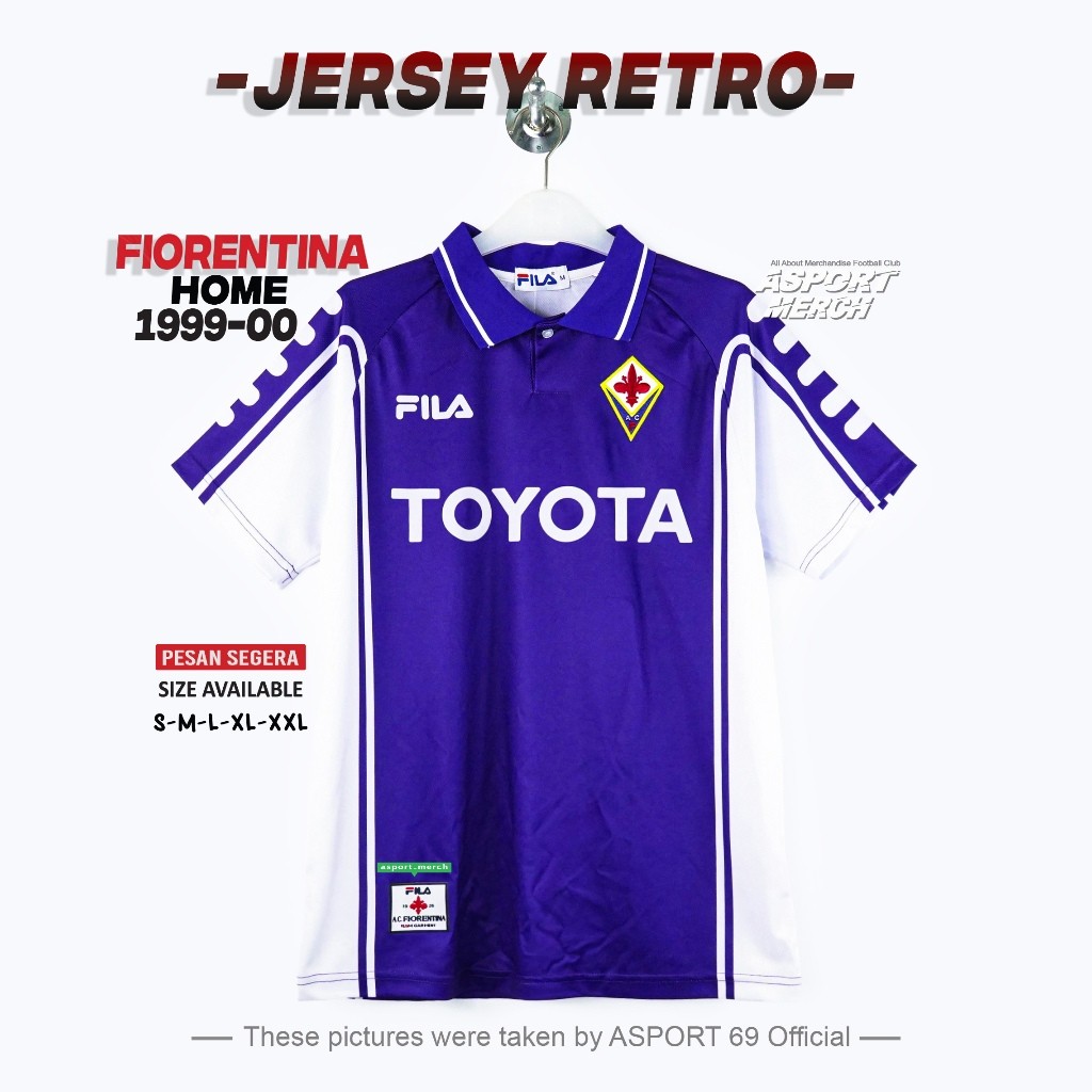 ASPORT JERSEY RETRO FIORENTINA 1999 2000 HOME