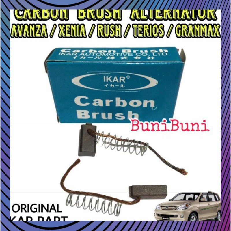 Berkualitas CARBON BRUSH ALTERNATOR AVANZA - Kul Cool Arang Dinamo Ampere Mobil AVANZA XENIA RUSH TE