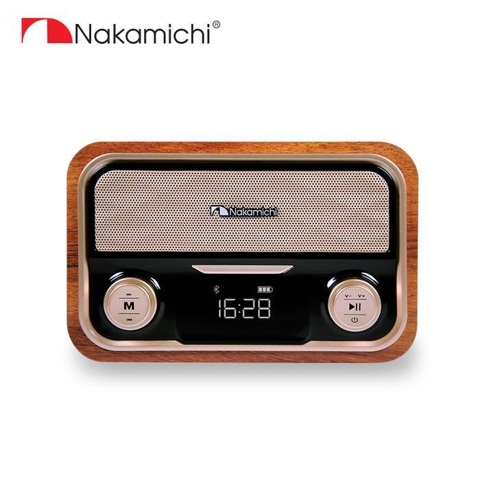 SOUNDORA Nakamichi Soundbox LITE Speaker Portable Audio Wireless Bluetooth Speakers Retro - Wood