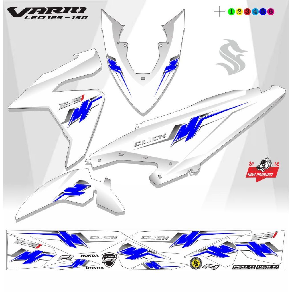 STRIPING VARIO LED OLD 125 150 FI VARIASI VARIO GEN 1 STRIPING VARIASI