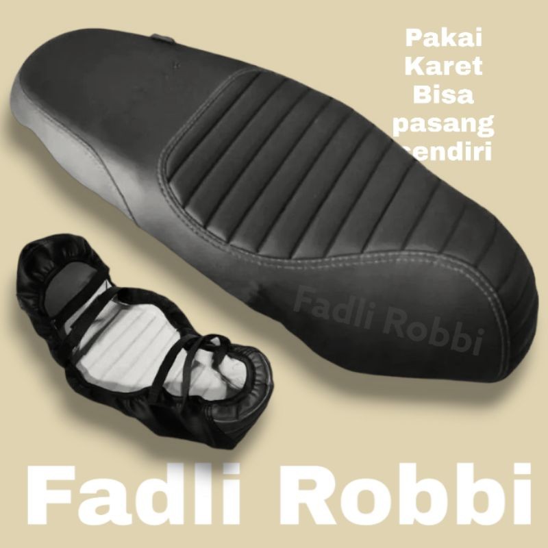 Sarung jok motor CAFERACER Sarung jok motor beat / vario 125 / vario 150 / vario / scoopy / genio / 