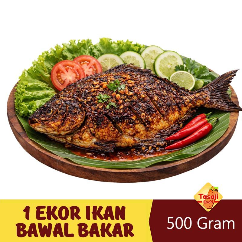 1 Ekor Ikan Bawal Bakar 500 Gram Frozen Siap Masak