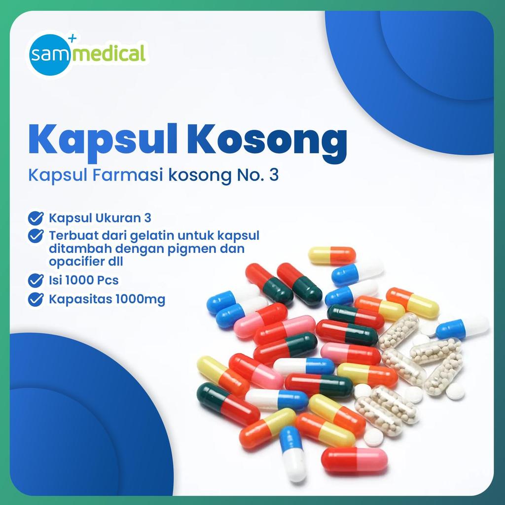 Kapsul Kosong Cangkang kapsul kosong / Kapsul kosong - No 3 (100mg)