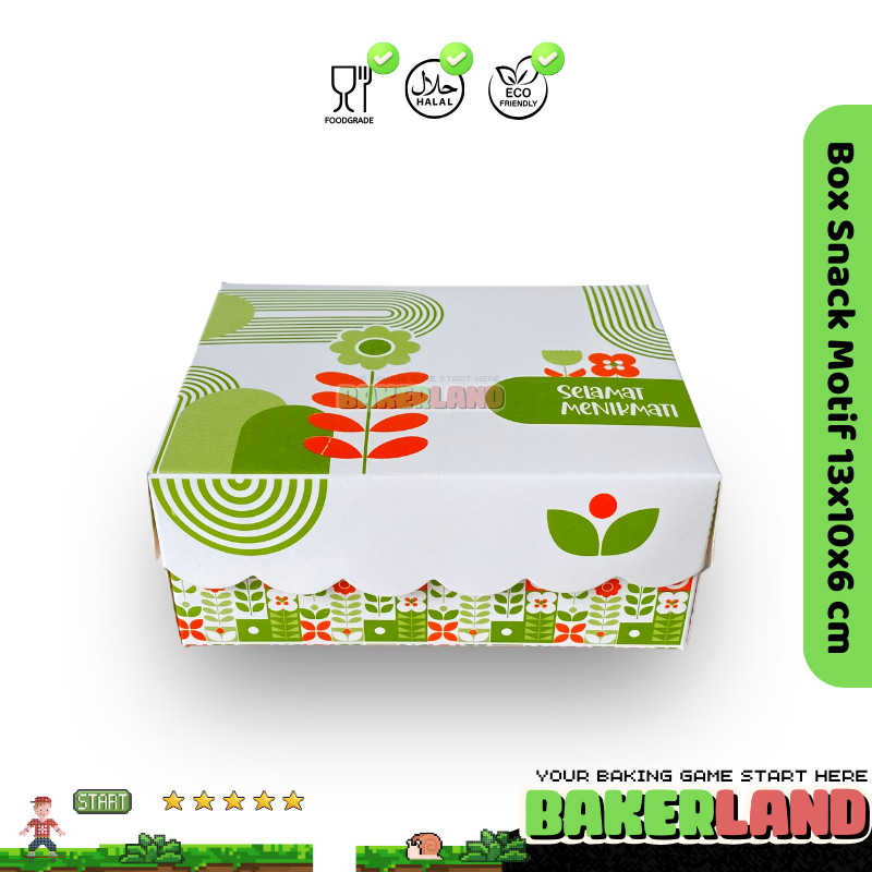 Dus Snack | Box Snack | Dus Snack Motif | Box Snack Ukuran 13x10x6 | Dus Snack Serbaguna | Dus Snack