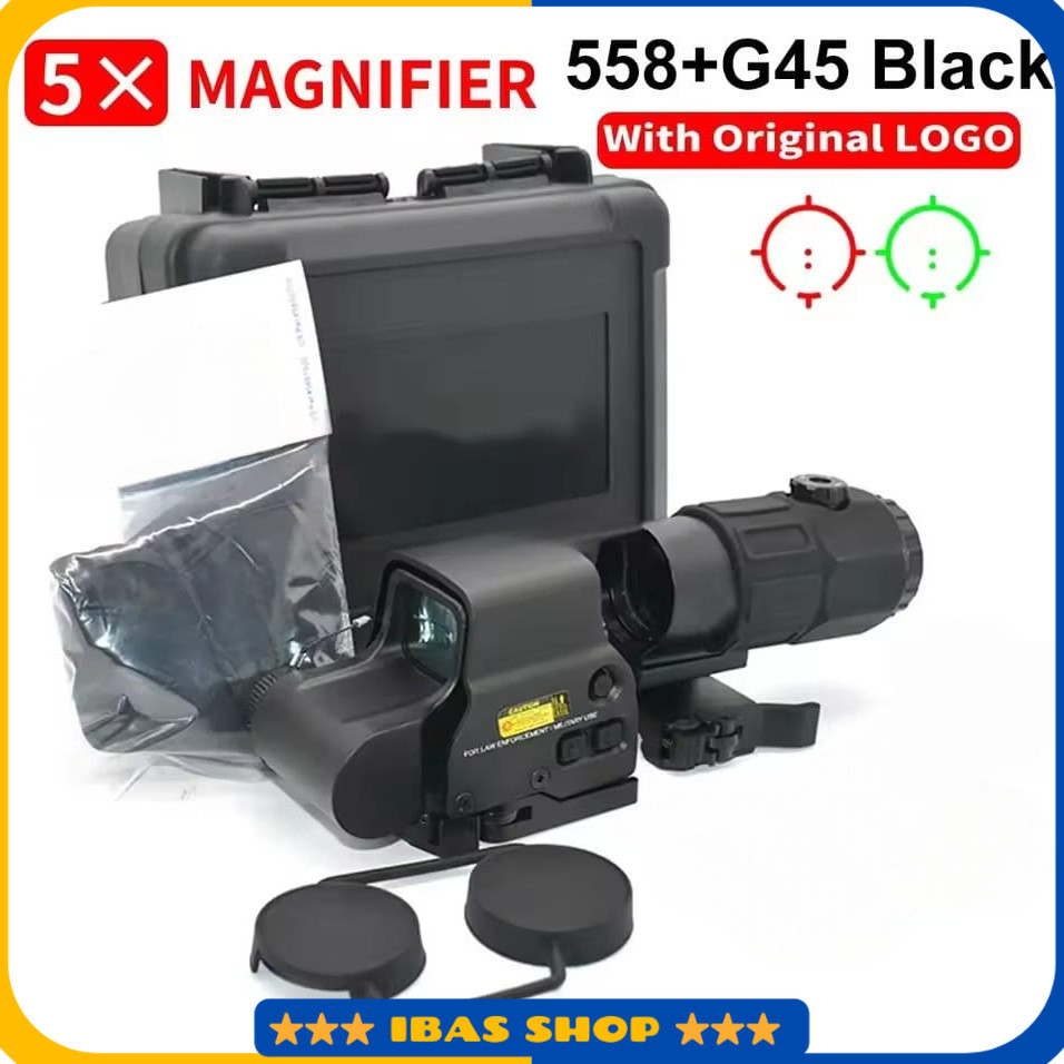Tactical Laser Holographic Sight 558 5x Magnifier G45 - 112113