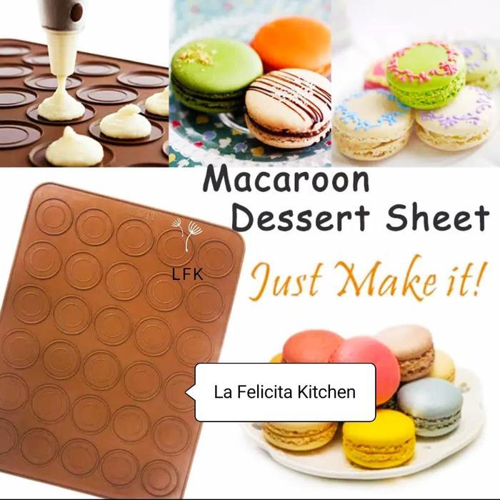 Silicone Macaron Macaroon Baking MAT COOKIE MOULD MOLD CETAKAN OVEN Alas Adonan Silikon dan pastel m