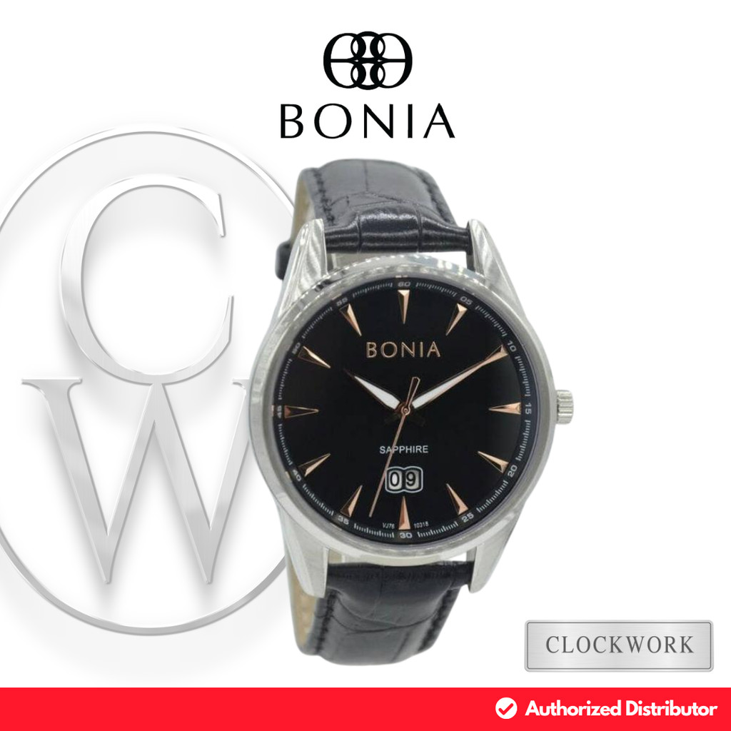 Jam Tangan Pria Bonia BNB10318 Kulit Classic Casual