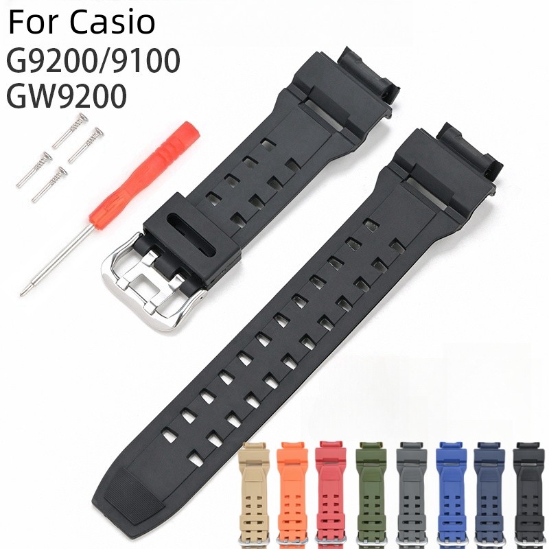 Waterproof Resin Wat Strap For Casio G-SHOCK G9200 GW9200 GW9101 GW9102 GW9110 GW9125 Men Women Sili