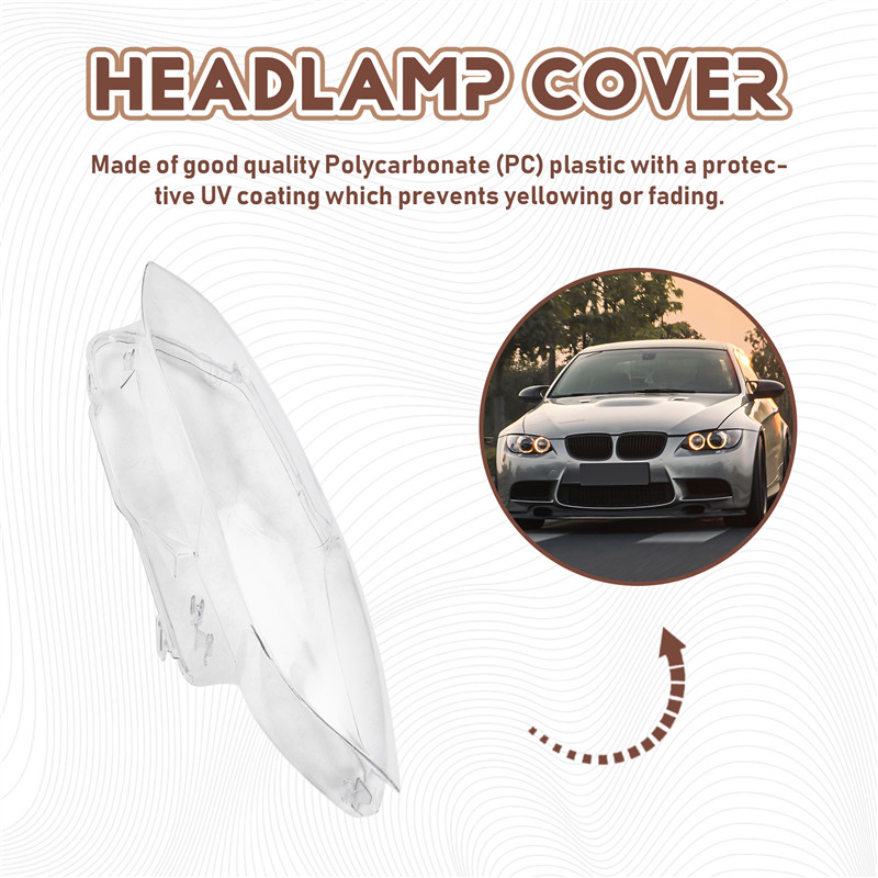Reliable-Headlight Dust Cover For BMW E92 E93 Coupe Convertible M3 Headlight Lenses E92 Headlight Co