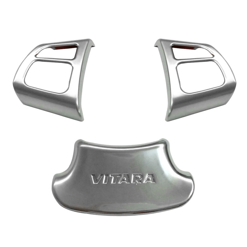 For Suzuki Vitara Escudo 2015-2021 Car Styling Accessories ABS rome Steering Wheel Trim Cover Decora