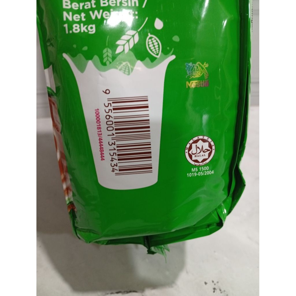 Milo malaysia Susu Coklat Bubuk 1,8 kg/susu milo coklat active go