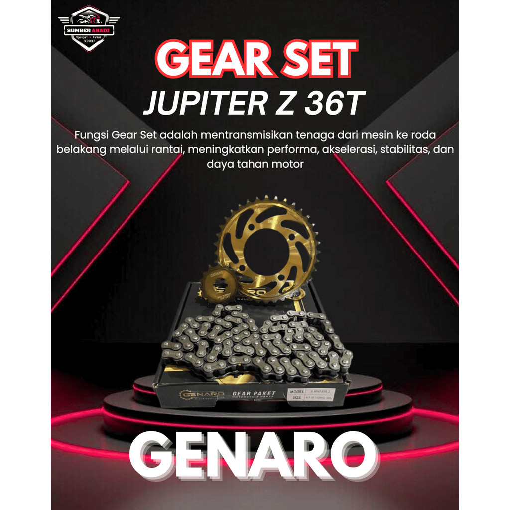 Genaro Gear Set Jupiter Z 36T