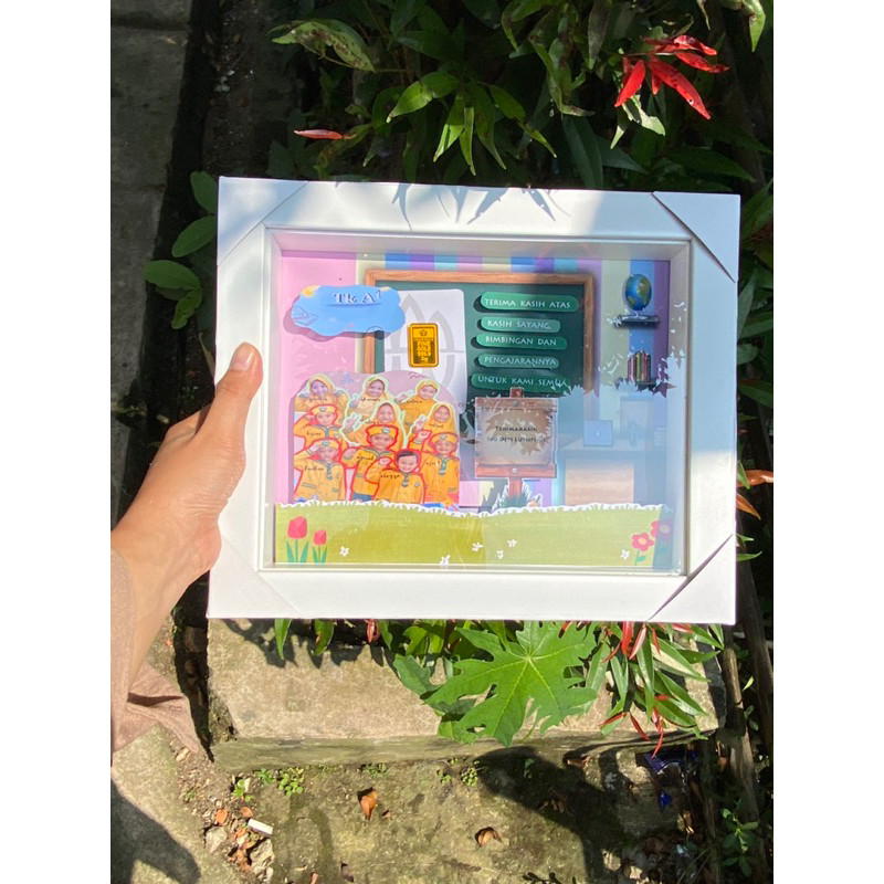 Bingkai 3D/Kado Untuk Guru/Kado Perpisahan/Kenang-kenangan/Pop Up Frame