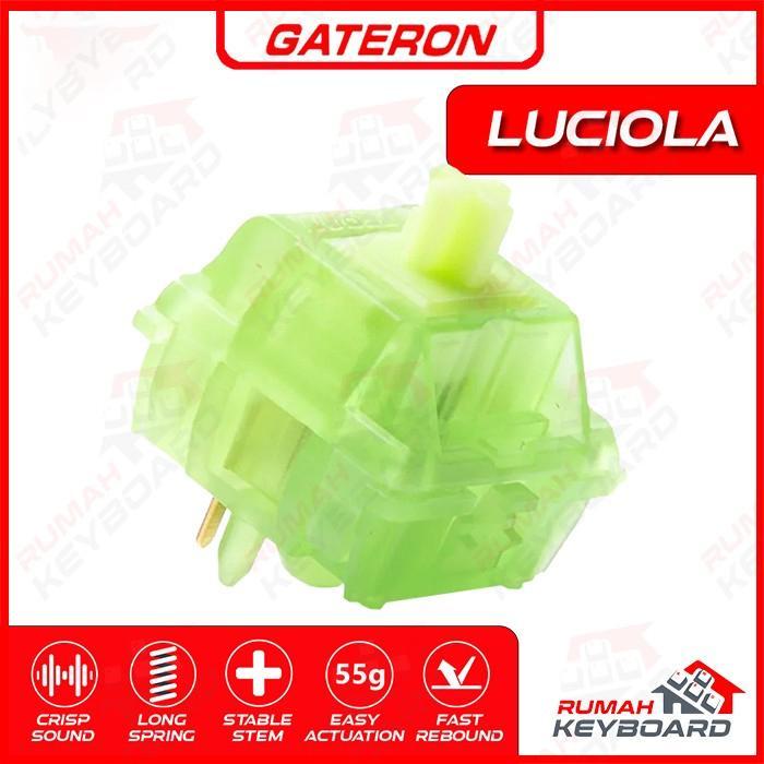 SWITCH - GATERON - LUCIOLA - 5 PIN - 55g - PCB MOUNT - LUBE