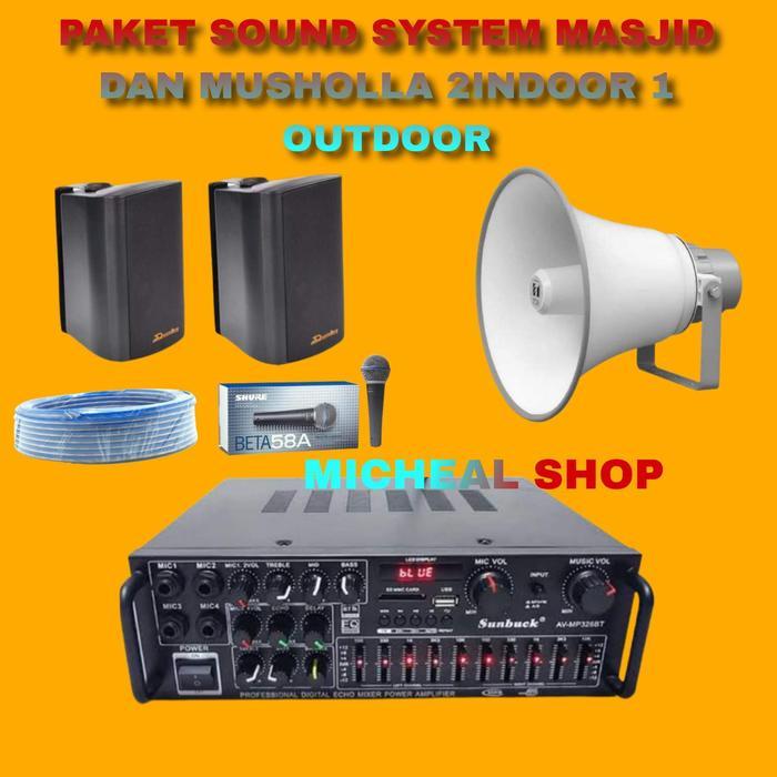 PROMO PAKET SOUND SYSTEM TOA MASJID DAN MUSHOLLA 2 INDOOR 1 OUTDOOR
