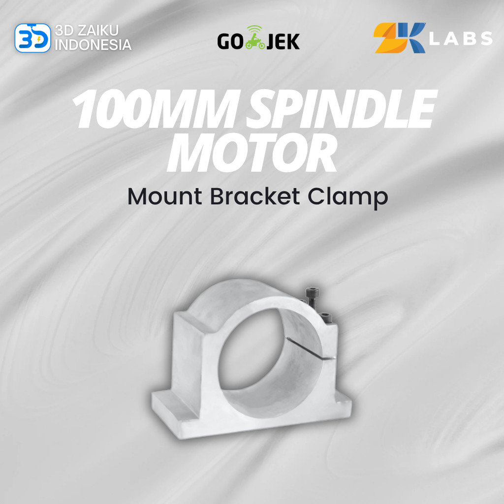 Zaiku CNC Router 100 mm Spindle Motor Mount Bracket Clamp