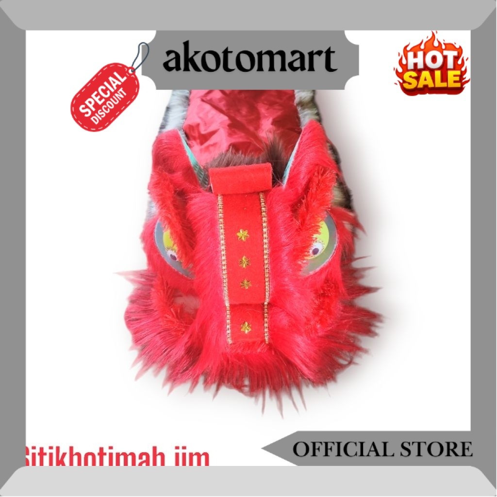 Barongsai anak anak 5-12 tahun Barongsai Anak Mata Menyala SC