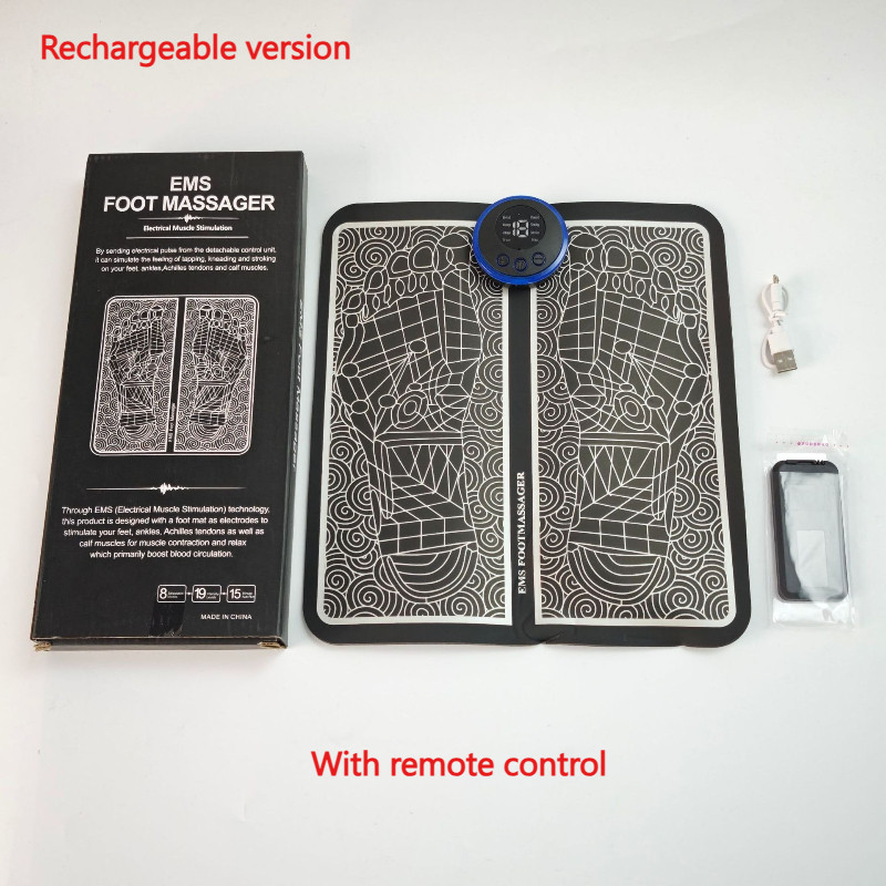 Foot Massage Mat Massager Foot Therapy Machine Sole Massage Portable Pulse Foot Massager