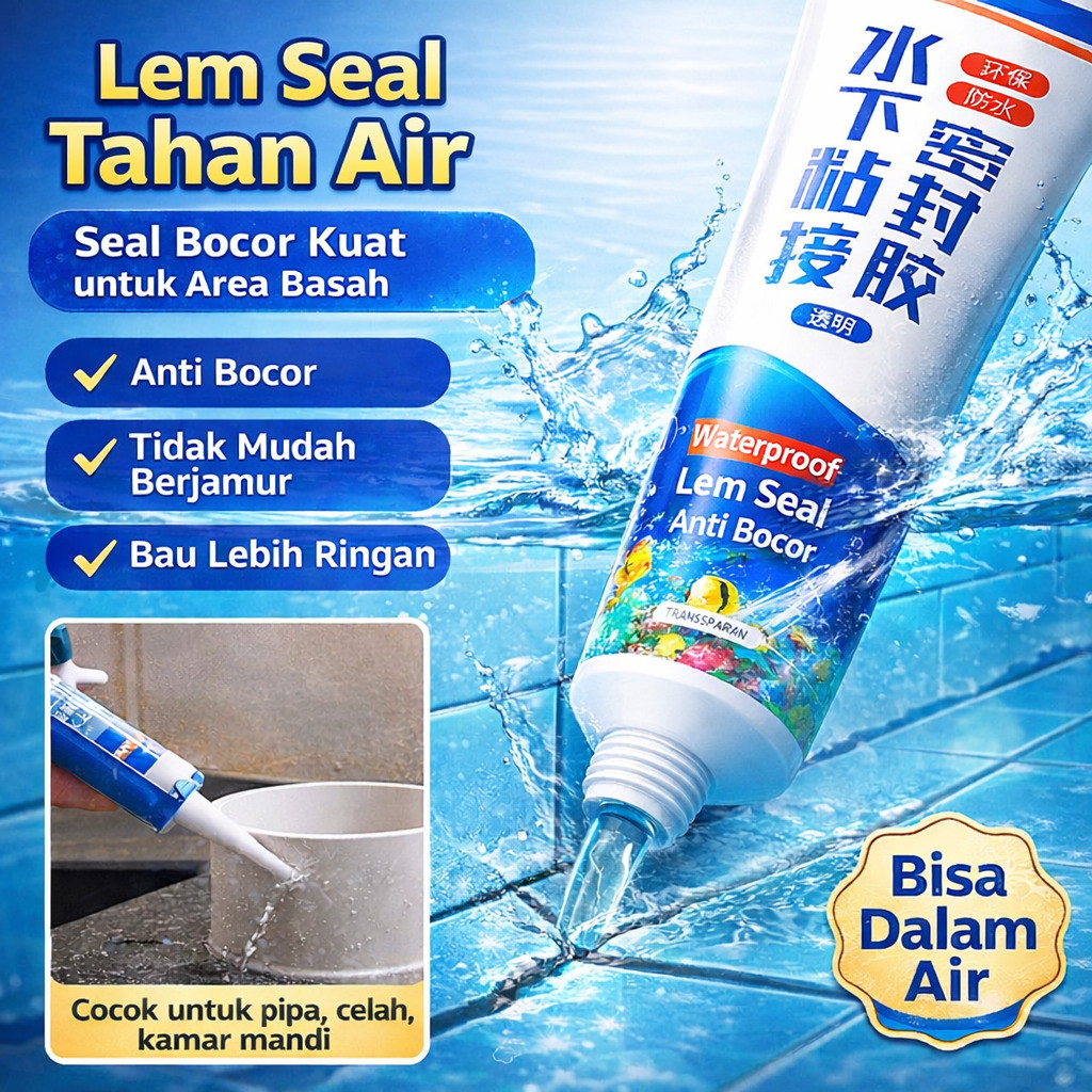 [ Perbaiki Tanpa Bongkar Tangki ] Sealant Bawah Air/Menyumbat Kebocoran Dan Memperbaiki Kebocoran Ta