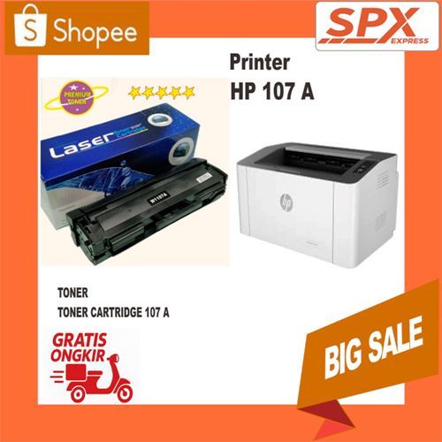 Cartridge Toner Compatible Grade A HP 107A + CHIP 107 W1107A 107 1107 W1107 107r 107w M107w 135w 135
