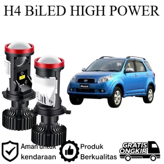 ORIGINAL 2pcs Lampu Utama LED H4 Projector High Power Mobil Toyota Rush 2007 2012 Lie Cheng