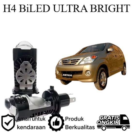 ORIGINAL 2pcs Lampu Utama LED H4 BiLED Ultra BRIGHT kipas Mobil Daihatsu Xenia Gen1 2004 2011 Lie Ch