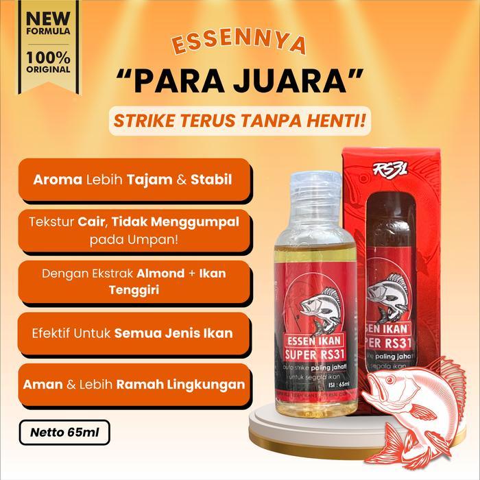 RS31 Essen Ikan Super RS31 - Umpan Ikan Mas Aroma Wangi Gurih Lebih Tajam & Stabil Dengan Ekstrak Al