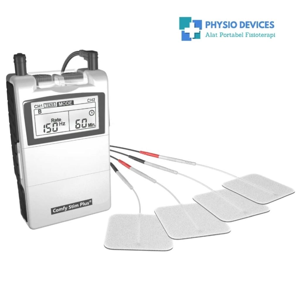 READY TENS + EMS / NMES COMFY STIM PLUS 2 CHANNEL FISIOTERAPI