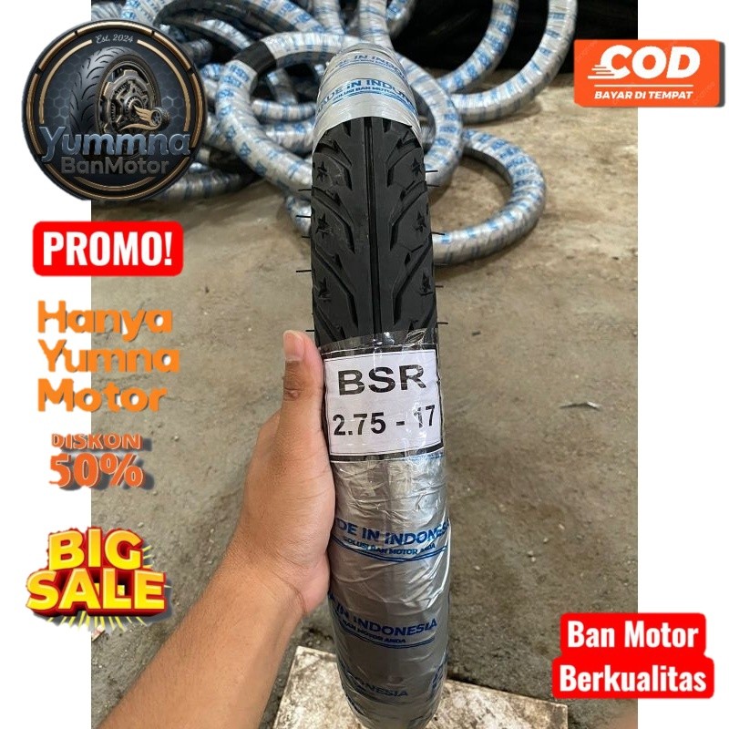 Promo Ban Bebek Murah Ban Belakang Ukuran 2.75-17 Cocok Untuk semua motor revo supra karisma jupiter